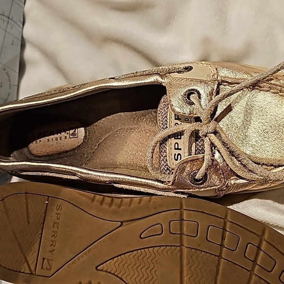 Sperry Top-Sider angelfish rose gold metal 5.5 boat shoes - Picture 3 of 8